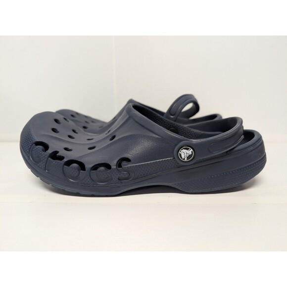 Crocs Baya Navy Clogs Slip On Slide Sandals Comfort 10126-410 Men’s Size 13 - Picture 3 of 8